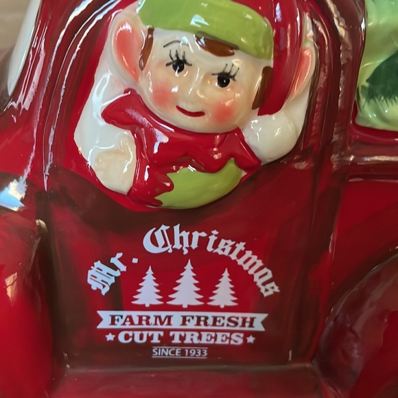 NWT MR CHRISTMAS Led Ceramic Truck 10.5” Elf Figure Decor - Picture 2 of 5